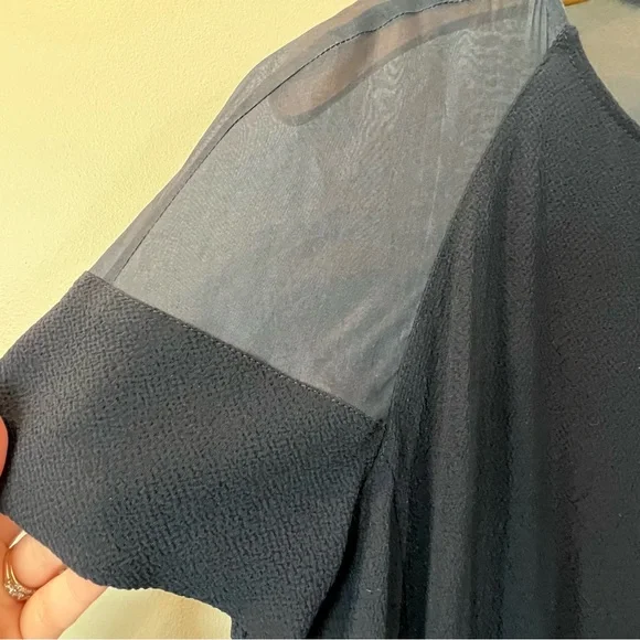 Valentino Miss V Vintage 1980s Navy Pencil Dress SZ 44 Medium - Picture 4 of 9